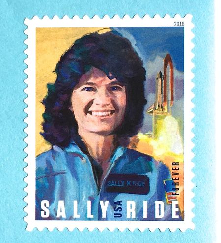 100 Sally Ride Forever Stamp Astronaut Postage Stamp - First American Woman in Space Forever Postage Stamps for Gifting Collecting or Mailing